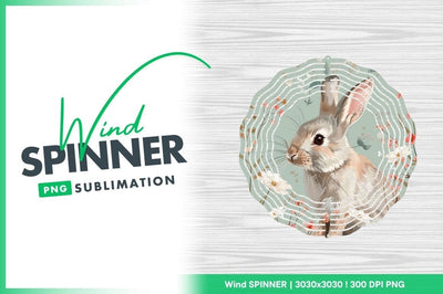 Watercolor Illustration of a Rabbit Surrounded by Flowers in a Soft Pastel Palette Sublimation Regulrcrative 