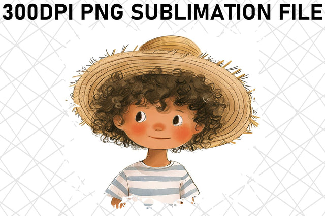 Watercolor Joy with Bohemian Kids Sublimation Sublimation afrosvg 