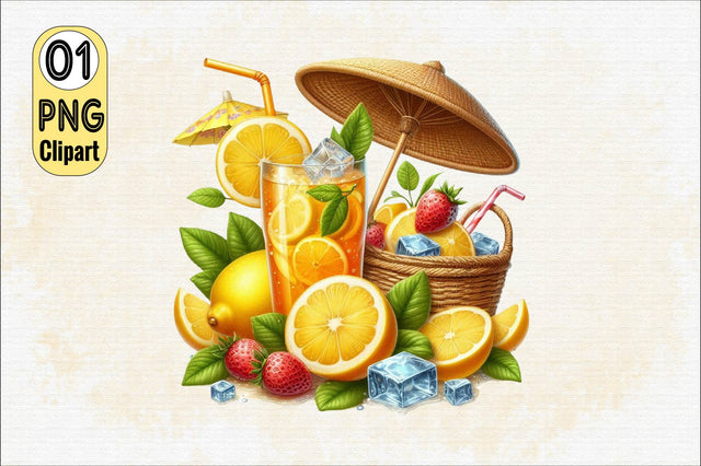 Watercolor Lemons Collection Sublimation Clipart Sublimation SVGArt 