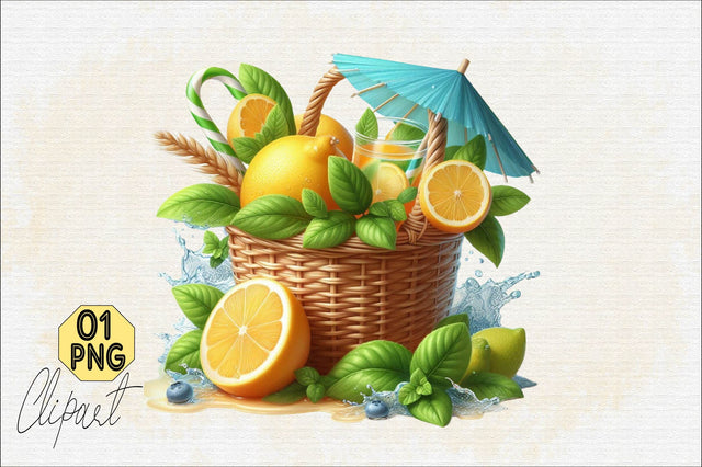 Watercolor Lemons Collection Sublimation Clipart Sublimation SVGArt 