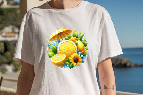 Watercolor Lemons Collection Sublimation Clipart Sublimation SVGArt 