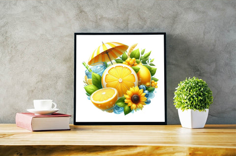 Watercolor Lemons Collection Sublimation Clipart Sublimation SVGArt 
