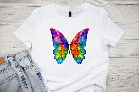 Watercolor LGBT Rainbow Sublimation Clipart Bundle Sublimation Designangry 