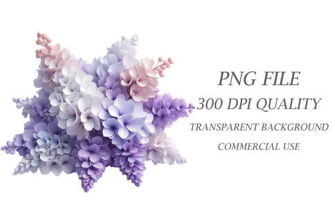 Watercolor Lilac Clipart Sublimation Rupkotha 