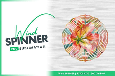 Watercolor Lily Flowers with Orange Pink Yellow Petals and Green Leaves Sublimation Regulrcrative 