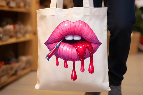 Watercolor lips Clipart Sublimation Rupkotha 