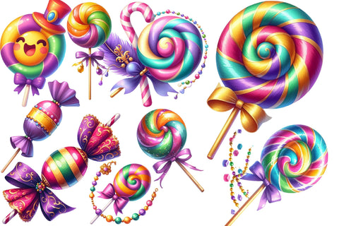 Watercolor Lollipop Clipart Sublimation Rupkotha 