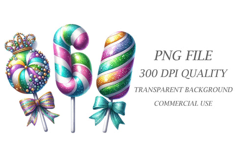 Watercolor Lollipop Clipart Sublimation Rupkotha 