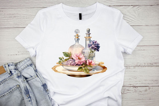 Watercolor Luxury Vintage Bottles Sublimation Bundle Sublimation Designangry 