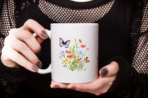 Watercolor Meadow Flowers Sublimation Bundle Sublimation Designangry 