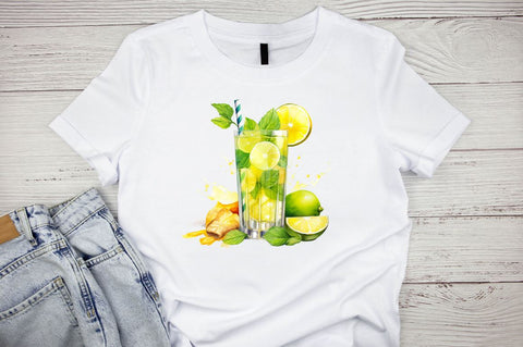 Watercolor Mojito Sublimation Bundle Sublimation Designangry 