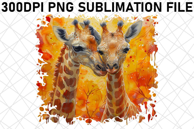 Watercolor Mom & Baby Animal Sublimation Set Sublimation afrosvg 