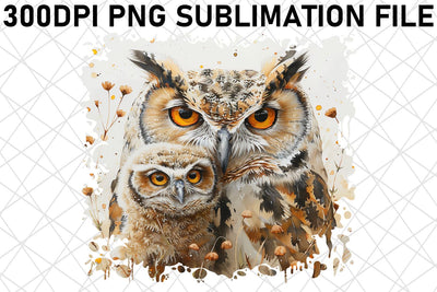 Watercolor Mom & Baby Animal Sublimation Set Sublimation afrosvg 
