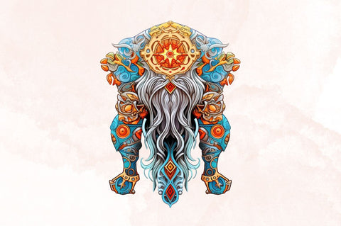 Watercolor Mythological Pagan Symbols Sublimation Bundle Sublimation Designangry 