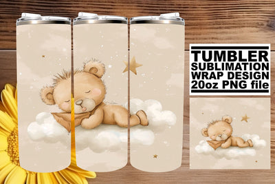 Watercolor Nursery Theme Tumbler Wrap - Sweet Childhood Sublimation afrosvg 