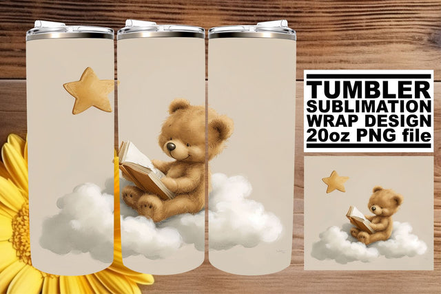 Watercolor Nursery Theme Tumbler Wrap - Sweet Memories Sublimation afrosvg 