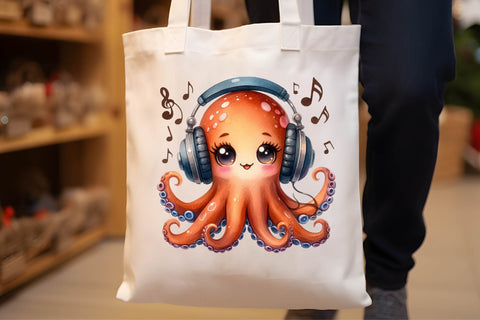 Watercolor Octopuses Clipart Sublimation Rupkotha 