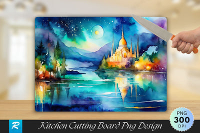 Watercolor Painting Cutting Board Sublimation Regulrcrative 