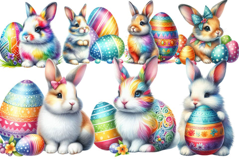 Watercolor Pastel Easter Clipart Sublimation Rupkotha 