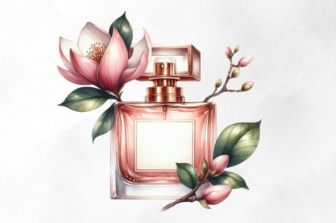 Watercolor Perfume Clipart Sublimation SVGista 
