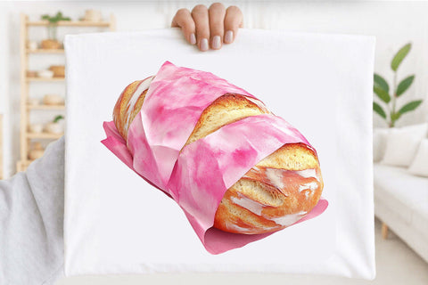 Watercolor Pink Baking Clipart Sublimation SVGArt 