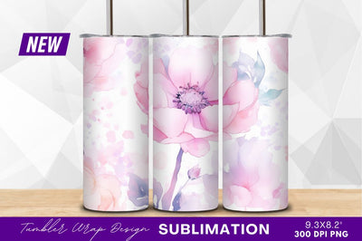Watercolor pink flowers clipart png elegant design Sublimation Regulrcrative 