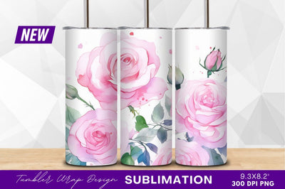 Watercolor pink roses floral arrangement clipart png Sublimation Regulrcrative 