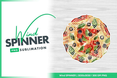 Watercolor Pizza Slices with Tomatoes Olives and Basil Leaves Seamless Pattern Sublimation Regulrcrative 