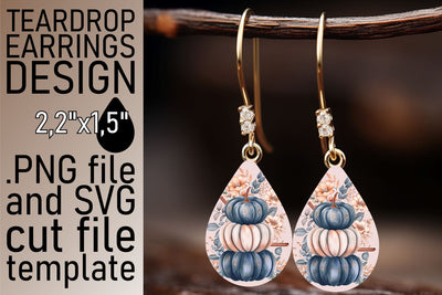 Watercolor Pumpkin Fall Teardrop Sublimation afrosvg 