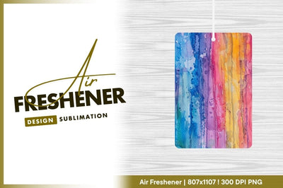 Watercolor Rainbow Stripes with Dripping Paint Texture Abstract Background Sublimation Regulrcrative 