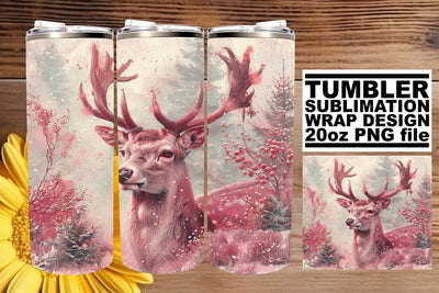 Watercolor Retro Christmas Design for Tumblers - Holiday 20oz Sublimation afrosvg 