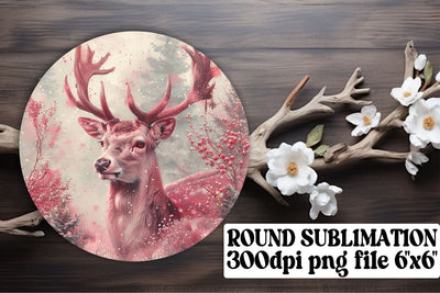 Watercolor Retro Christmas Keychain PNG Sublimation Round Sublimation afrosvg 