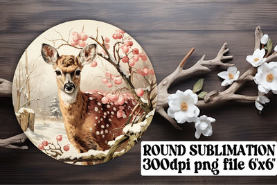 Watercolor Retro Holiday Keychain Round Design Sublimation Sublimation afrosvg 