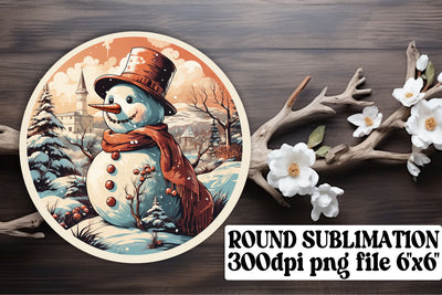 Watercolor Retro Holiday PNG Keychain for Round Design Sublimation afrosvg 