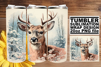 Watercolor Retro Wrap - Christmas Tumbler Sublimation 20oz Sublimation afrosvg 