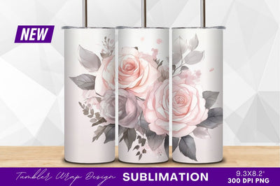 Watercolor roses bouquet elegant floral illustration Sublimation Regulrcrative 