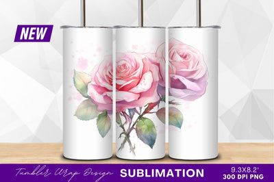 Watercolor roses clipart png elegant floral design Sublimation Regulrcrative 