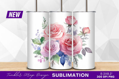 Watercolor roses floral arrangement clipart png Sublimation Regulrcrative 