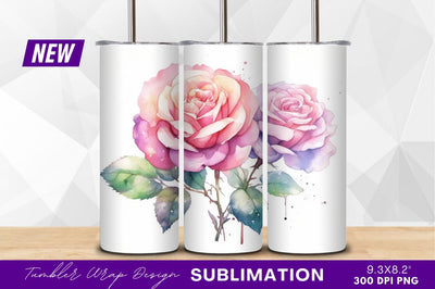 Watercolor roses flowers clipart png art Sublimation Regulrcrative 