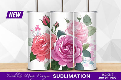 Watercolor roses pink floral arrangement clipart png Sublimation Regulrcrative 