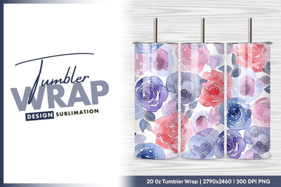 Watercolor roses seamless pattern floral background Sublimation Regulrcrative 