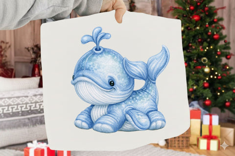 Watercolor Sea Animals Clipart Sublimation SVGArt 