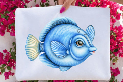 Watercolor Sea Animals Clipart Sublimation SVGArt 