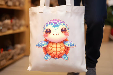 Watercolor Sea Turtle Clipart Sublimation Rupkotha 