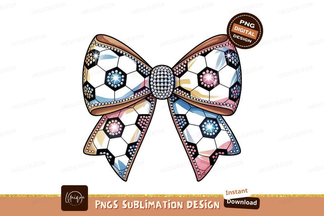 Watercolor Soccer Bow Sublimation Print Design Sublimation Designangry 
