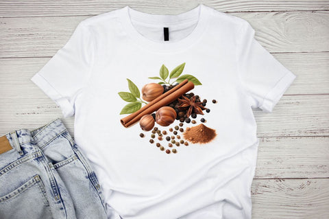 Watercolor Spice and Herbs Collection Clipart Bundle Sublimation Designangry 