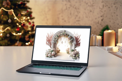 Watercolor Spring Arches Clipart PNG Sublimation SVGArt 