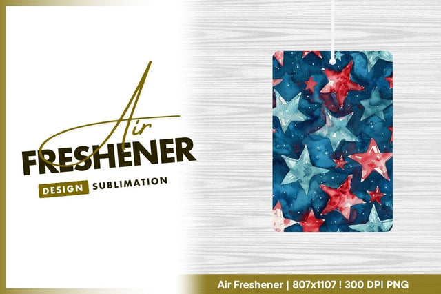 Watercolor Stars Pattern Red Blue and Teal on Dark Blue Background Sublimation Regulrcrative 