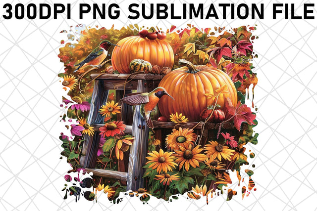 Watercolor Sublimation Print Autumn Fall Design PNG Sublimation afrosvg 