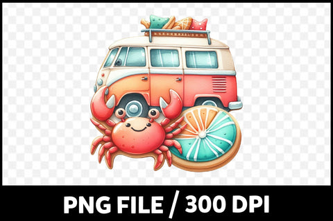 Watercolor Summer Cookies Clipart Sublimation SVGista 